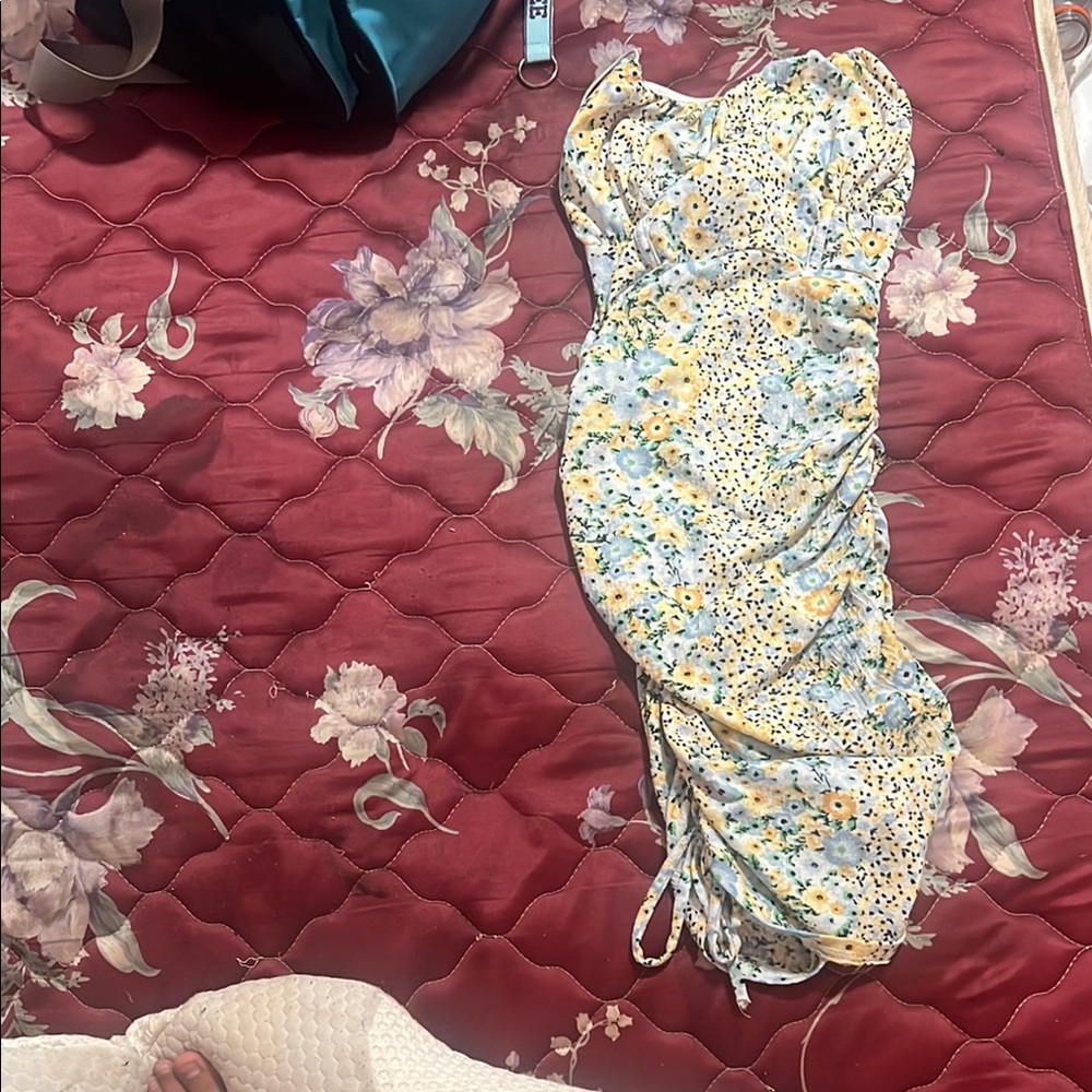 Floral Ruched Dress